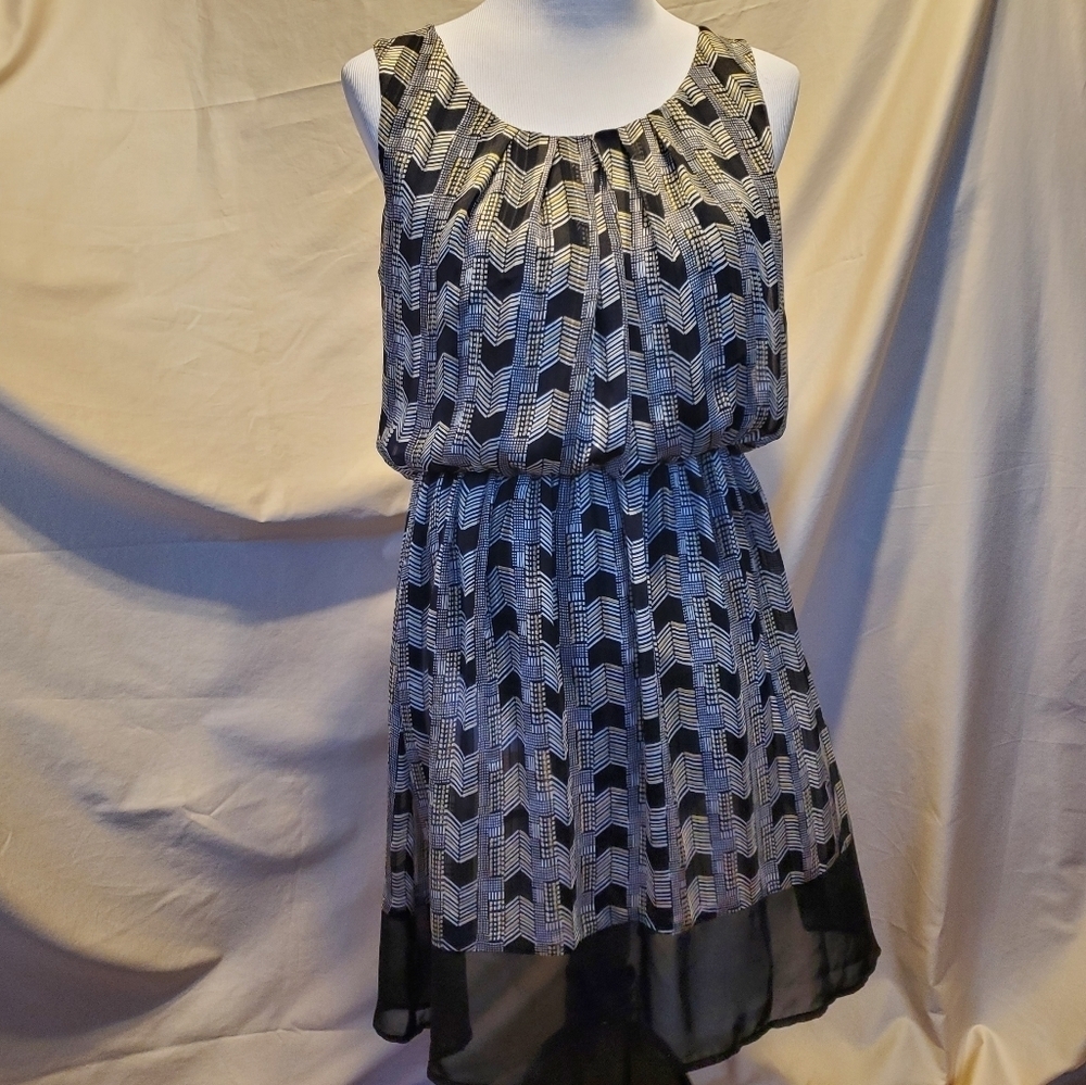 AB Studio Swoop Neck Midi Dress SZ M